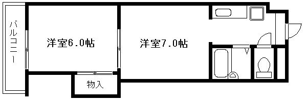 京都市上京区堀出シ町のマンションの間取り