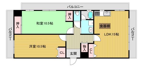 【シャルム太平の間取り】