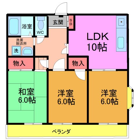 ロイヤルハイツＳ＆Ｍの間取り