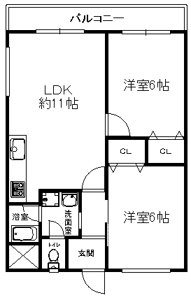 紅葉マンションの間取り