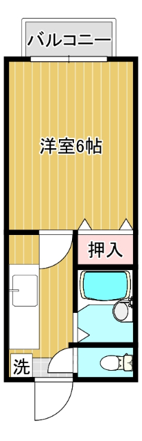 コーポ中西の間取り