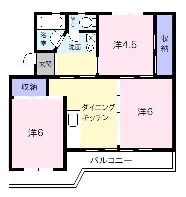 ビレッジハウス井村2号棟の間取り