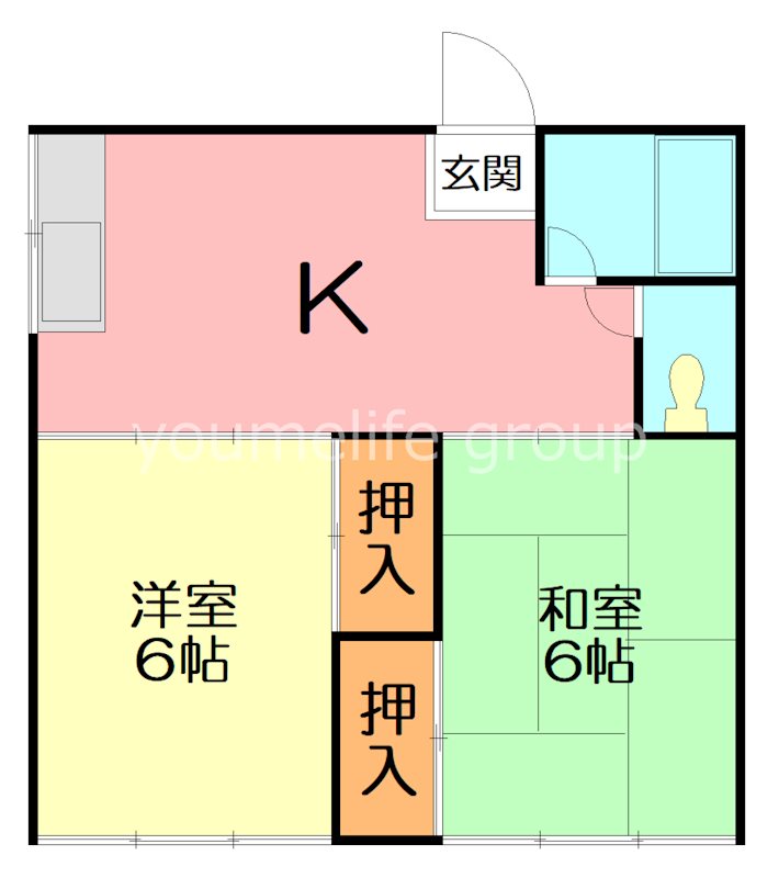 さつき荘Aの間取り