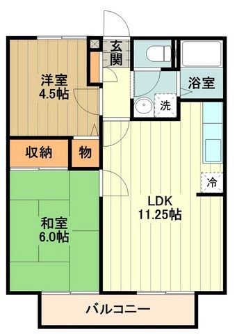 タウンハイツAの間取り