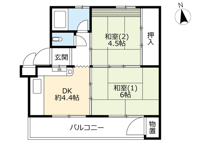 ＵＲ常盤平の間取り