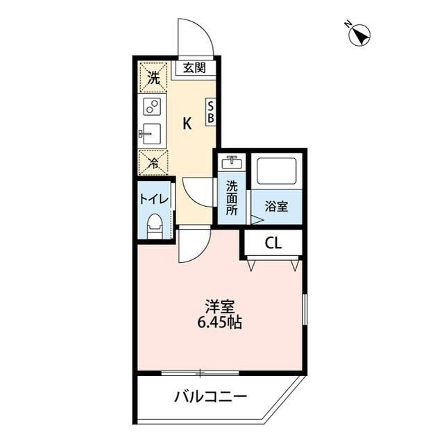 座間市相模が丘のアパートの間取り