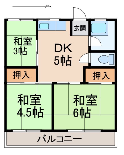 宮脇マンションの間取り