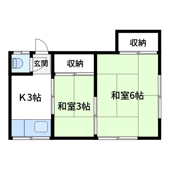 荒川区南千住のアパートの間取り