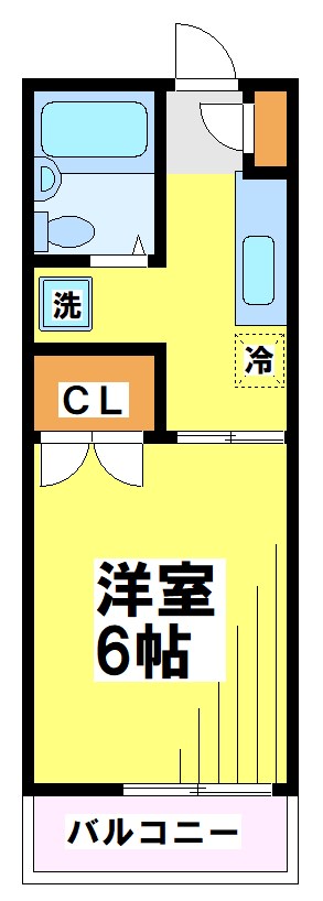 調布市下石原のアパートの間取り