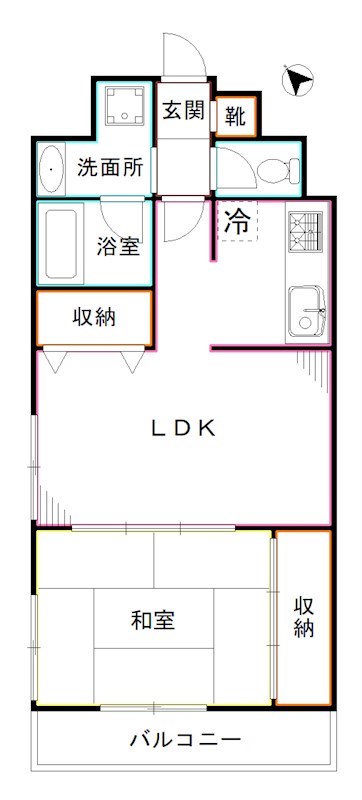 杉並区和泉のマンションの間取り