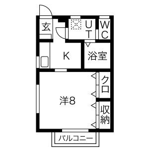 レフィナードさくら3の間取り