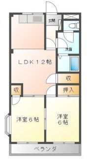 【厚木市金田のマンションの間取り】