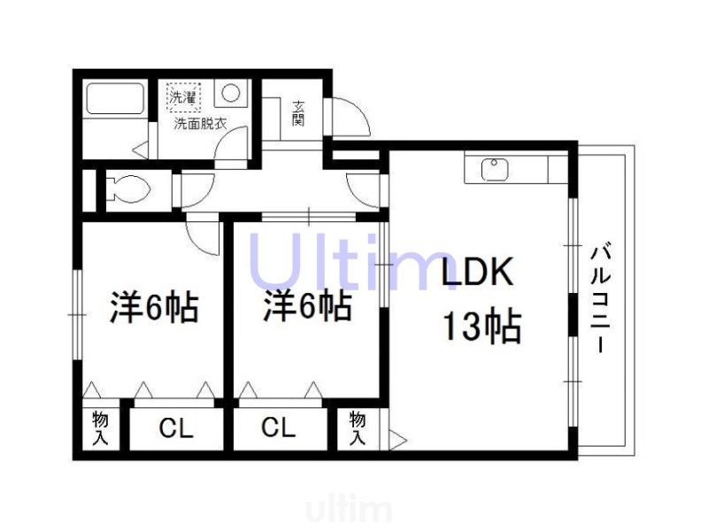 アーバンハウス鴨川の間取り