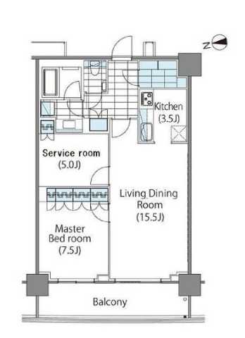 【新宿区新宿のマンションの間取り】