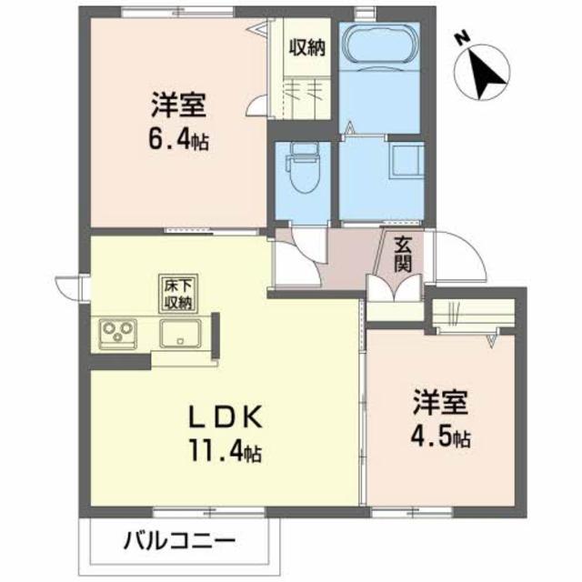 アルカディアＡの間取り