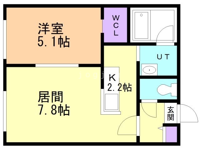 札幌市北区麻生町のマンションの間取り