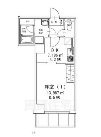 名古屋市昭和区安田通のマンションの間取り