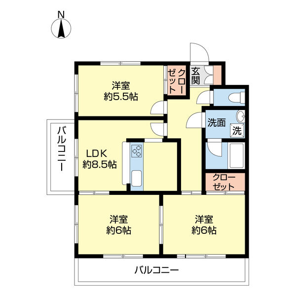 【マンションFTYの間取り】