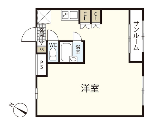 広島市西区井口のマンションの間取り