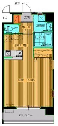 広島市中区舟入川口町のマンションの間取り