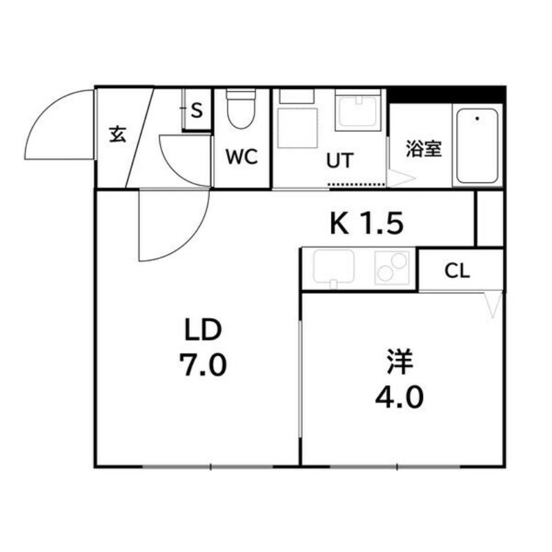 札幌市南区澄川五条のマンションの間取り