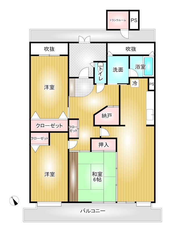 T-one MIYAHARA　East　Aの間取り