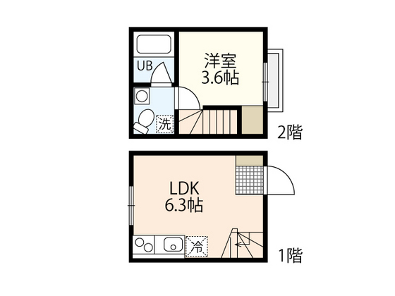 本浦コーポラスIIの間取り