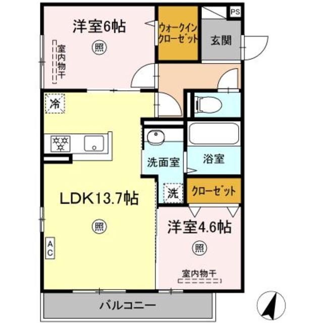 D-ROOM尾長東の間取り