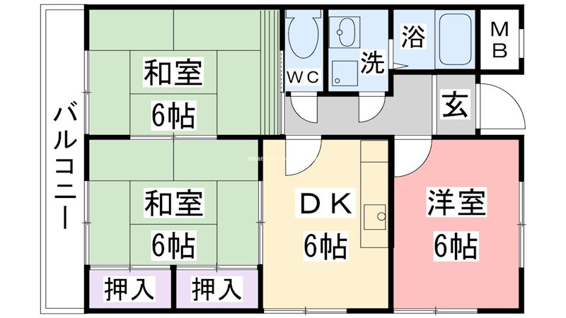 メゾン中塚の間取り