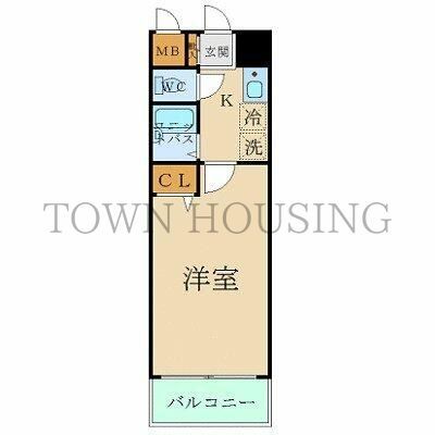 港区三田のマンションの間取り