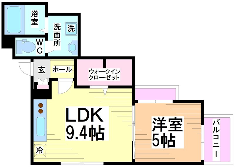 川崎市多摩区生田のアパートの間取り