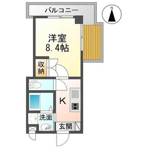 Uni　E‘terna佐賀医学部前の間取り