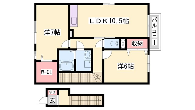 リバーサイド市川　A棟の間取り