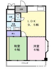 日野市三沢のマンションの間取り