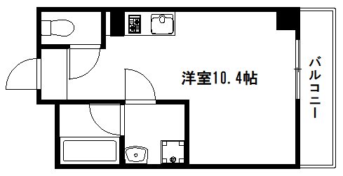 京都市中京区梅屋町のマンションの間取り