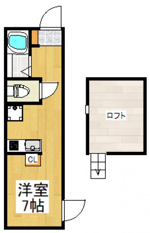 清瀬市松山のアパートの間取り