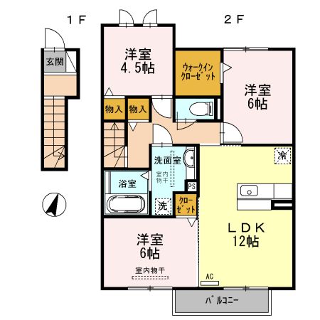 Ｃａｓａ今伊勢の間取り