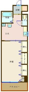 呉市三条のマンションの間取り