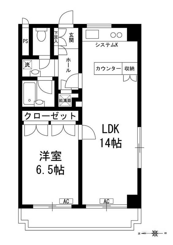 コンフォール目黒の間取り