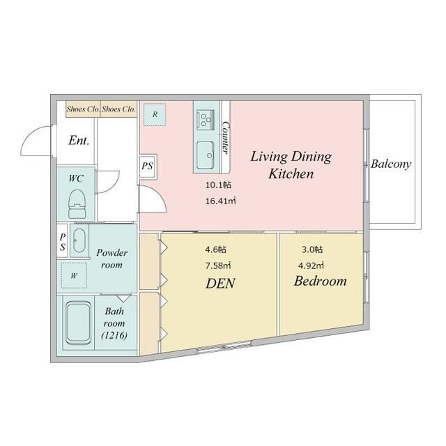 ＬｉｖｅＦｌａｔ学芸大学の間取り