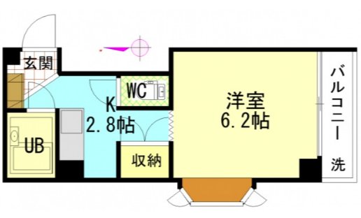 宇品丸八ビルの間取り