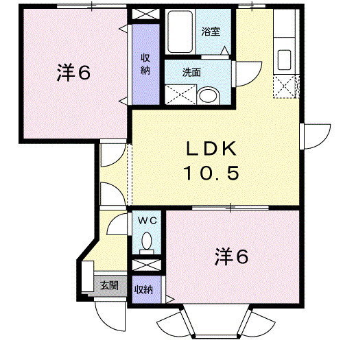 フォンテーヌ　IIの間取り