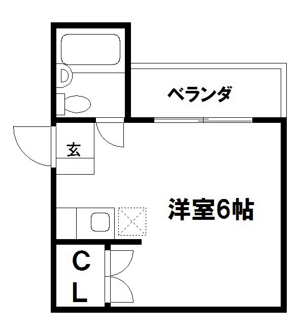 北浅ハイツの間取り