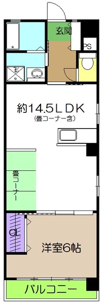 ＤＲハウスII（０７～１１号）Ｒ７春入居学生プランの間取り