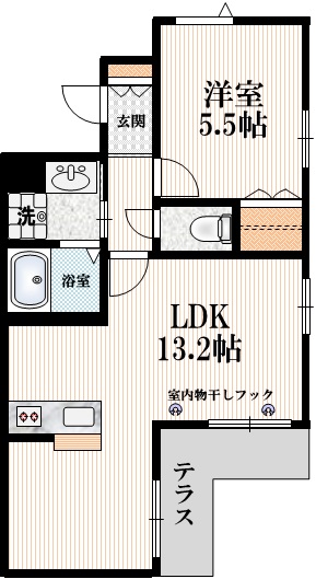 ヘーベルメゾン五本木の間取り