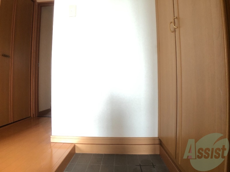 玄関　廊下の様子です。幅も狭くなく、利用しやすいですよ。