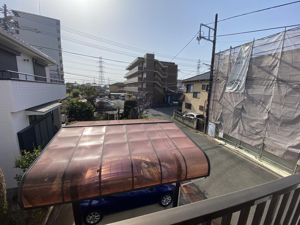 眺望　朝陽が届く、東の空が遠く抜けてます！