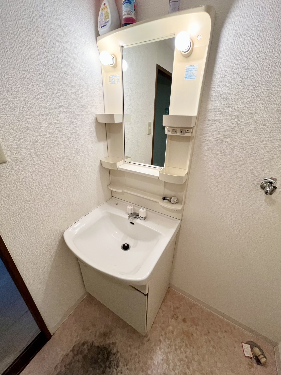 洗面設備　シャワードレッサー付きです。