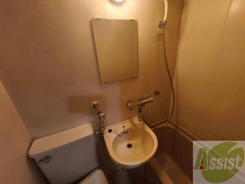 洗面設備　ユニットバス内の洗面台です。朝の身支度もスムーズです。