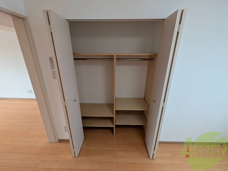 収納　クローゼット。荷物がたくさんあっても問題ないですね。